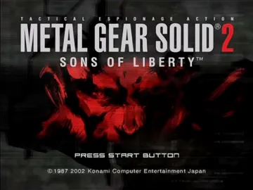 Metal Gear Solid 2 - Sons of Liberty (Japan) (Premium Package) screen shot title